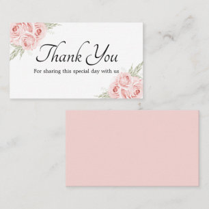 Elegant Ro Tack Rosa Blommigt Bröllop Placeringskort