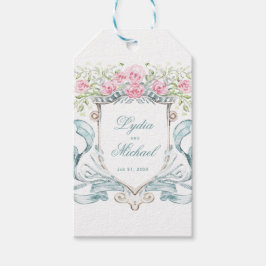 Elegant Ro Vapensköld med två rader | BRÖLLOP Presentetikett