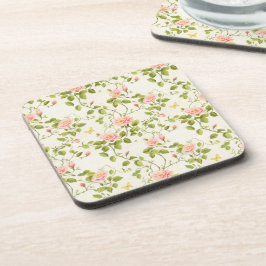Elegant Ro Vine Flourish Beverage Coaster Underlägg