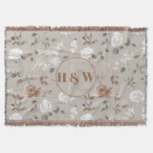 Elegant Ro & Vine Mönster Throw Blanket
