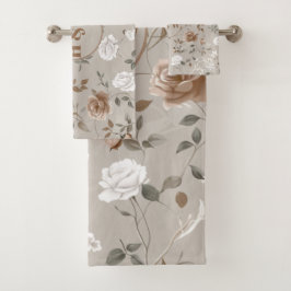 Elegant Ro & Vine Mönster Towel