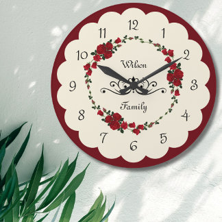 Elegant Ro Wall Clock Houseuppvärmningsgåva Stor Klocka