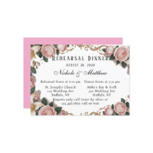 Elegant Rococo Peonies Rehearsal Middag