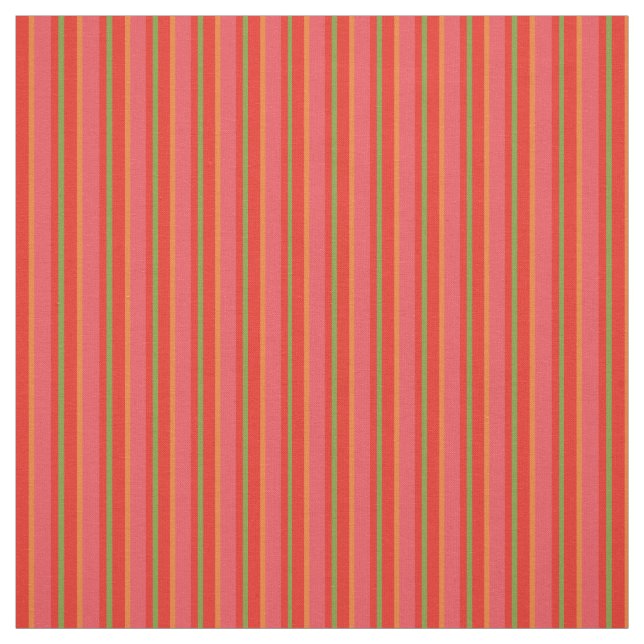 Elegant röd åkervallmosspridd randig tyg (Provkarta)