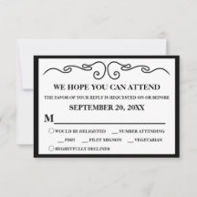 Elegant "Röd ballong" RSVP Version 1