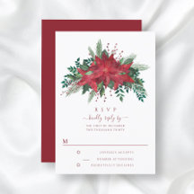 Elegant röd blomsterjulstjärna jul bröllop