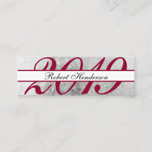 Elegant röd chic silver klassisk infogning av stud