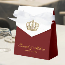 Elegant röd guld utsmyckad krona bröllop