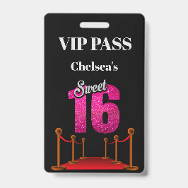Elegant röd karpet Hollywood tema Sweet 16 VIP