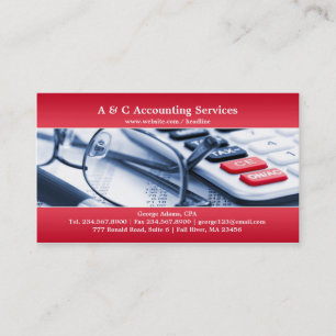 Elegant röd redogöra visitkort