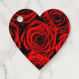 Elegant Röd ros Gåvor Etiketter