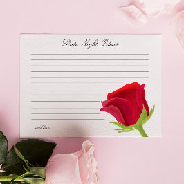 Elegant Röd ros Möhippa Datum Nattdagar Idéer Tilläggskort