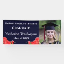 Elegant Röd ros Photo "Jag trodde att jag kunde"