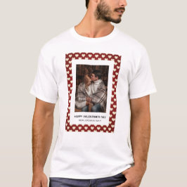 Elegant röda hjärtan Glad Alla Hjärtans Dag 1 Foto T Shirt