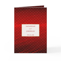 Elegant röda och gyllene rutor Anpassningsbar vikt