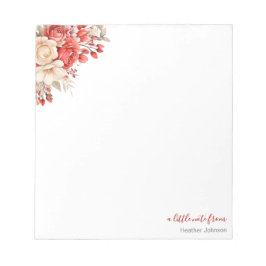 Elegant Röda och ivorianska Ro Anpassningsbarna Anteckningsblock