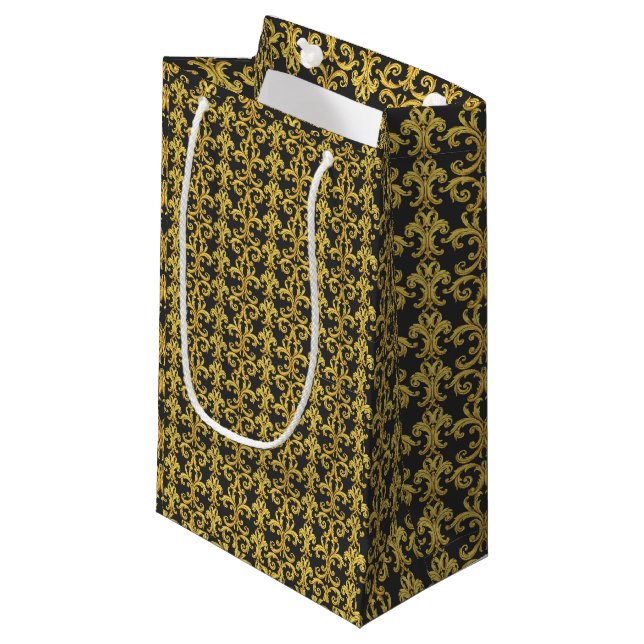 Elegant rokokoupplivande guld- och kolbarock (Framsidan Vinklad)