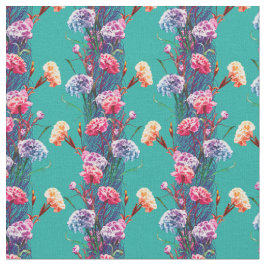 Elegant Roligt Blommönster Färgfläckslående  Tyg