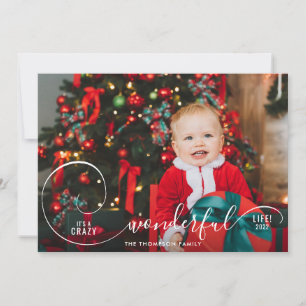 Elegant Roligt Crazy Wonderful Photo Julkort