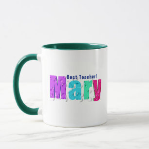 Elegant Roligt Färg "Mary" på droppar från Vatten, Mugg