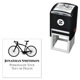 Elegant Roligt Retro Bicycle Coola Personal Statio Självfärgande Stämpel