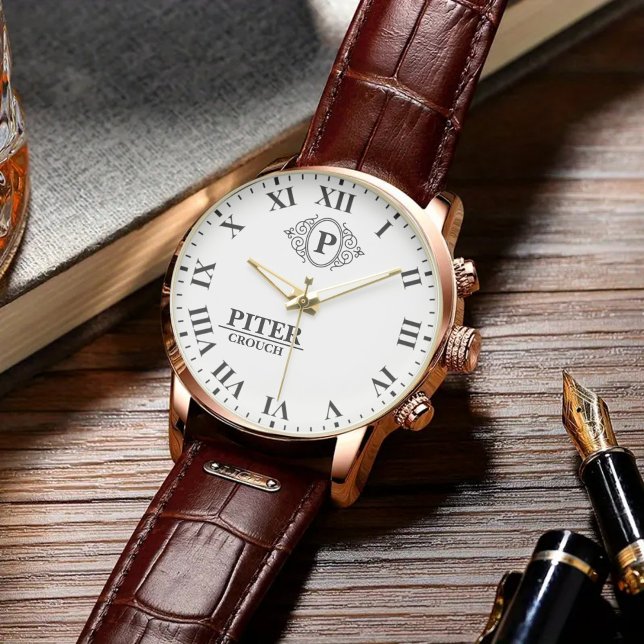 Elegant Roman numeral classic luxury  Armbandsur (Skapare uppladdad)