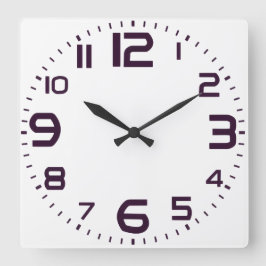 Elegant Roman Numerals Clock Ansikte Design Fyrkantig Klocka