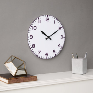 Elegant Roman Numerals Clock Ansikte Design Stor Klocka