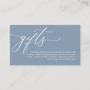 Elegant Romantic, A note on gifts, Money Pengarar Tilläggskort