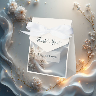 Elegant romantic babys breath floral wedding presentaskar