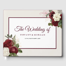 Elegant Romantic Blommigt Bröllop Gästböcker