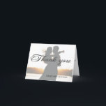 Elegant Romantic CalliGraph Photo Bröllop Tack<br><div class="desc">Elegant Romantiskt CalliGraph Photo Bröllop Tack Ditt kort med ditt foto blir perfekt för dig som vill bli speciell dag. Enkelt minimalistiskt stationär bröllop för fallsäsong, vinter eller vår och sommar bröllop. Om du bad om någon annan produkt av det här slaget, skicka mig en massage och jag ska lägga...</div>