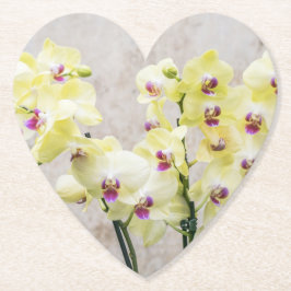 Elegant Romantic Cream & Lilac Orchids Underlägg Papper