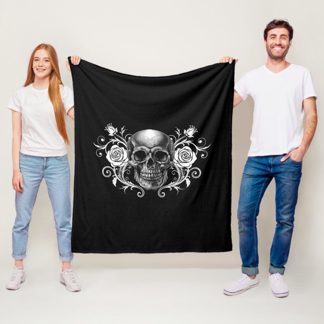 Elegant, Romantic Goth Fleecefilt (På plats)