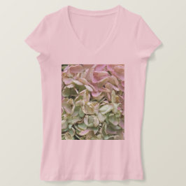 Elegant Romantic Hydrangea Garden V-Nacke T Shirt