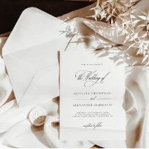 Elegant Romantic Monogram Classy Bröllop