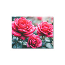 Elegant Romantic Röd ros Blommigt