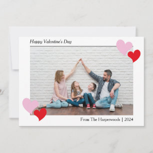 Elegant Romantic Valentines day par Photo Kort
