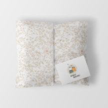 Elegant Romantic Vintage Blommönster Beige