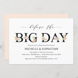 Elegant Romantik Bröllop - Inbjudningskort för mid