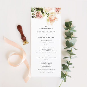Elegant Romantik Bröllopsprogrammet Ro Program