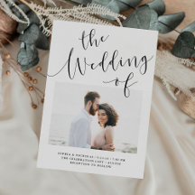 Elegant Romantik | Minimalistisk Två Foto Bröllop