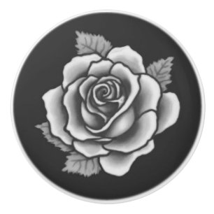 Elegant romantisk chic grå blomsterdamaskros knopp