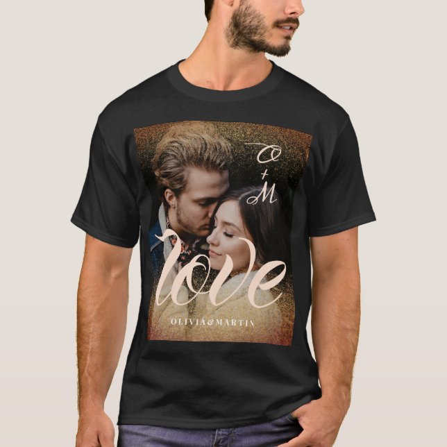 elegant romantisk modern t shirt (Framsida)