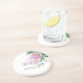 Elegant romantisk violett lotus akvarell konst underlägg