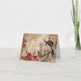 Elegant - romskt Abstrakt Art Blank Note-kort Helgkort