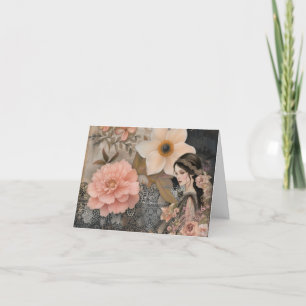 Elegant - romskt Abstrakt Art Blank Note-kort Helgkort