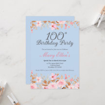 Elegant Rosa 100-årsfirande Dam Floral Fest