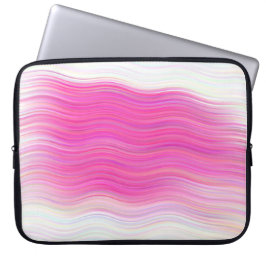 Elegant Rosa Abstrakt Vinkarare Laptop sleeve