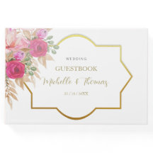 Elegant rosa akvarell blomsterarrangemang